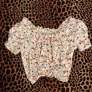 Off the shoulder crop top